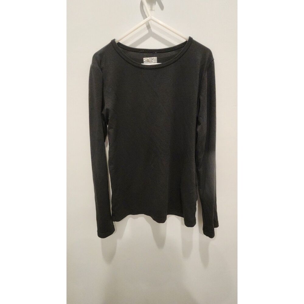 32 Degrees Heat Kids Black Long Sleeve Thermal Base Layer Top Size M (8/10)